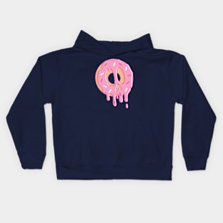 Dripping Donut Skull Kids Hoodie